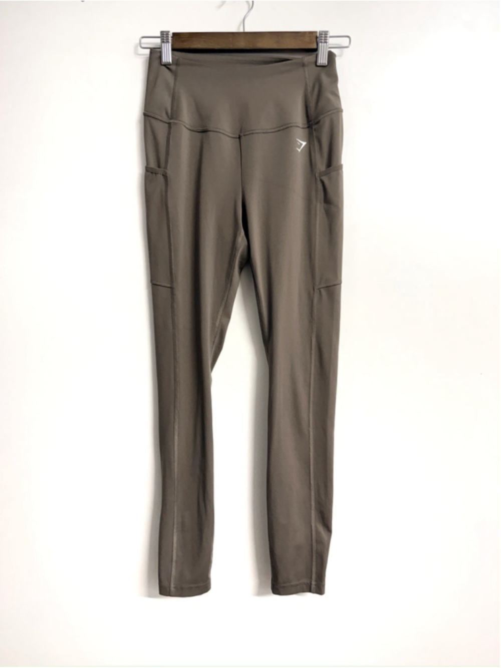 Women's Gymshark Leggings Size S Brown Pre Owned